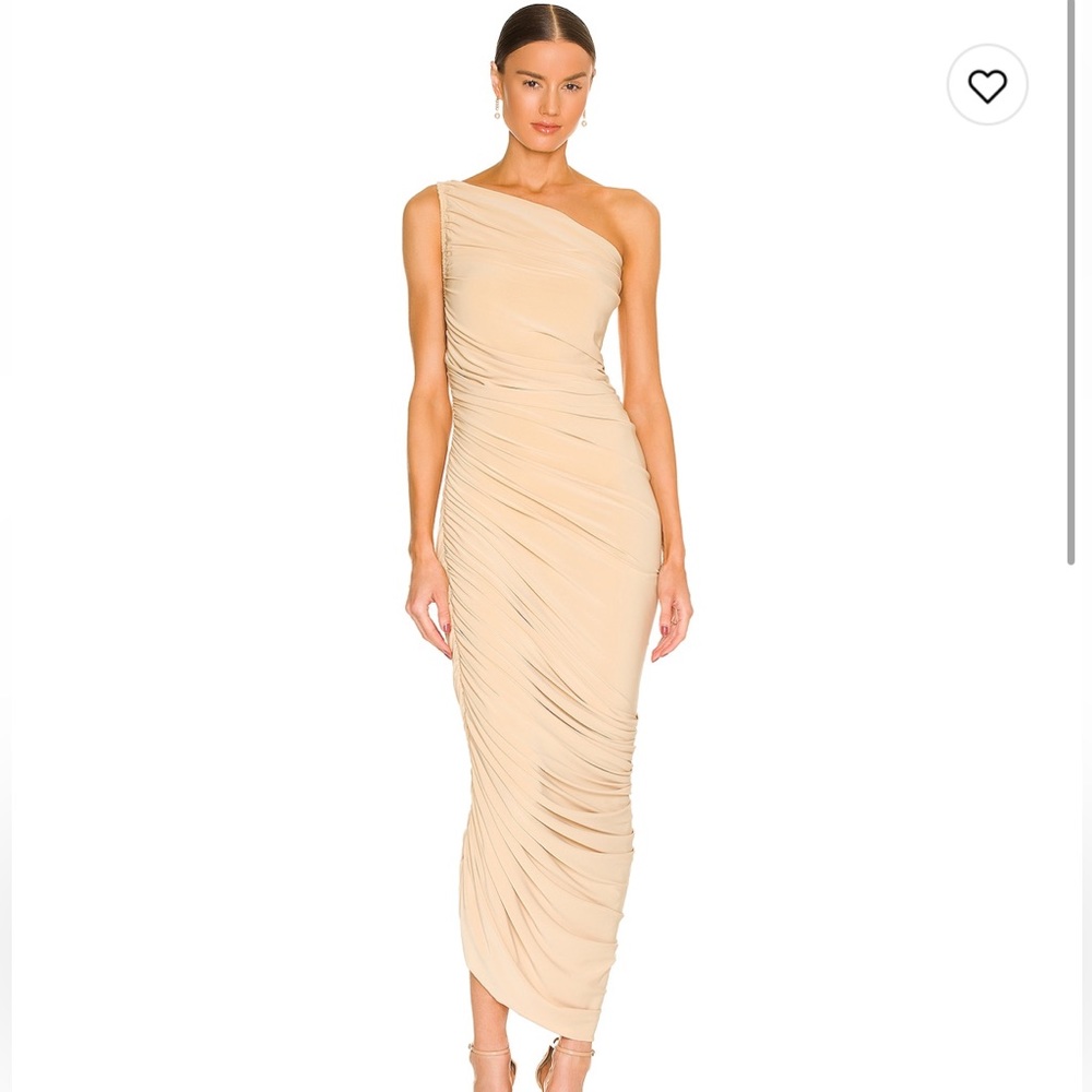 Norma Kamali Diana beige/cream dress in color “blonde”